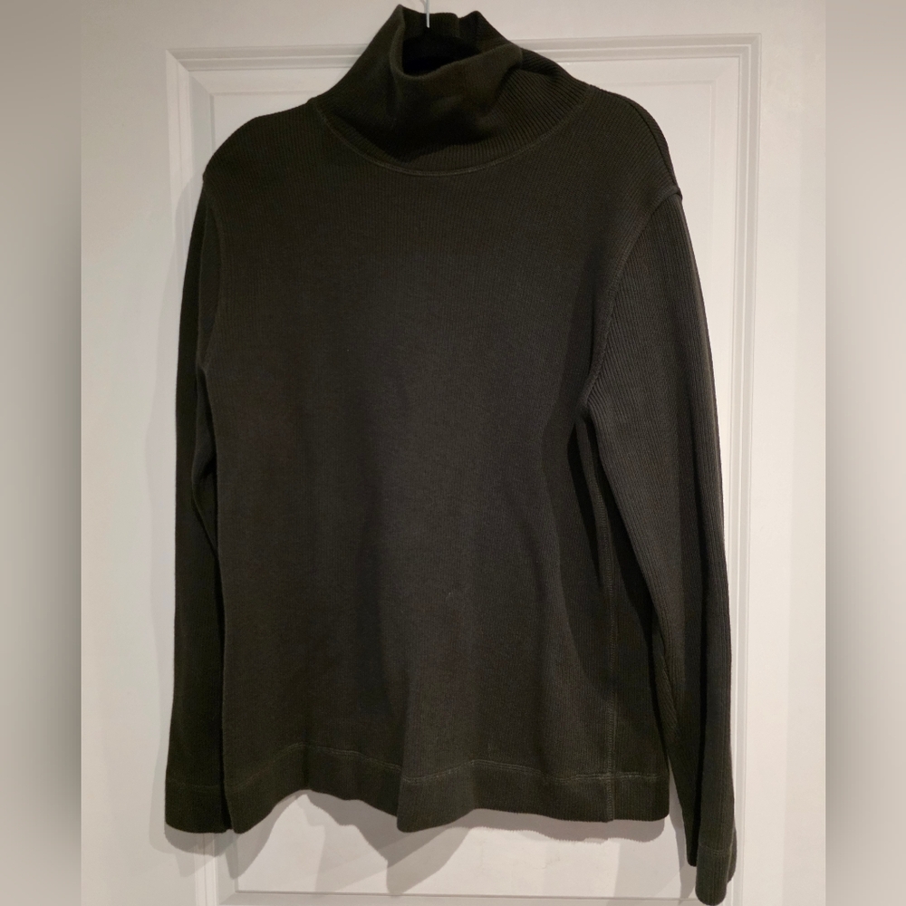 Mens Banana Republic French Rib Turtleneck Sweatshirt, Like New, Medium
